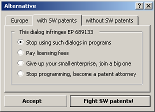 One of the trivial patents: dialog boxes with tabs
